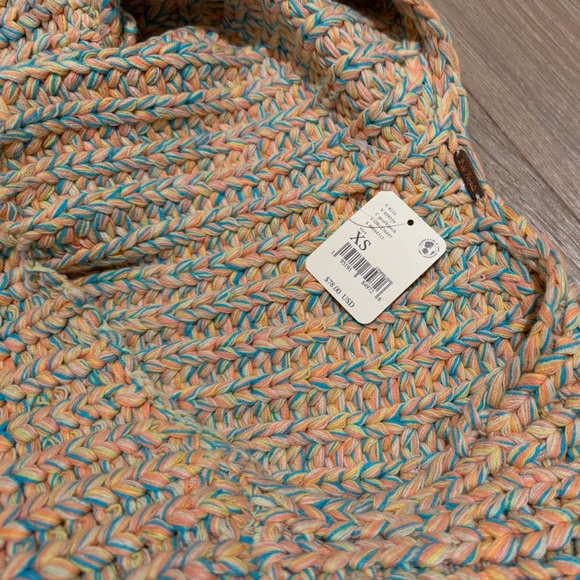 Free People multi knot hoopla tank vest Multicolor Sleeveless crop Top - Picture 6 of 8